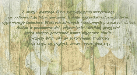 Z okazji Waszego ślubu